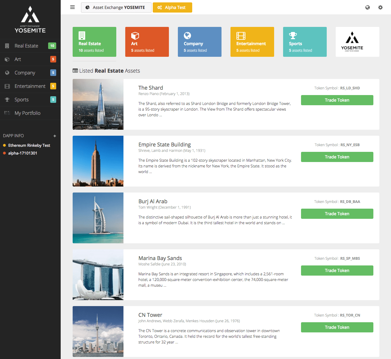 Asset Exchange YOSEMITE Alpha